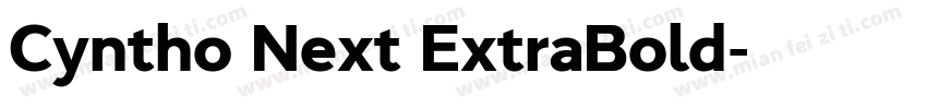 Cyntho Next ExtraBold字体转换